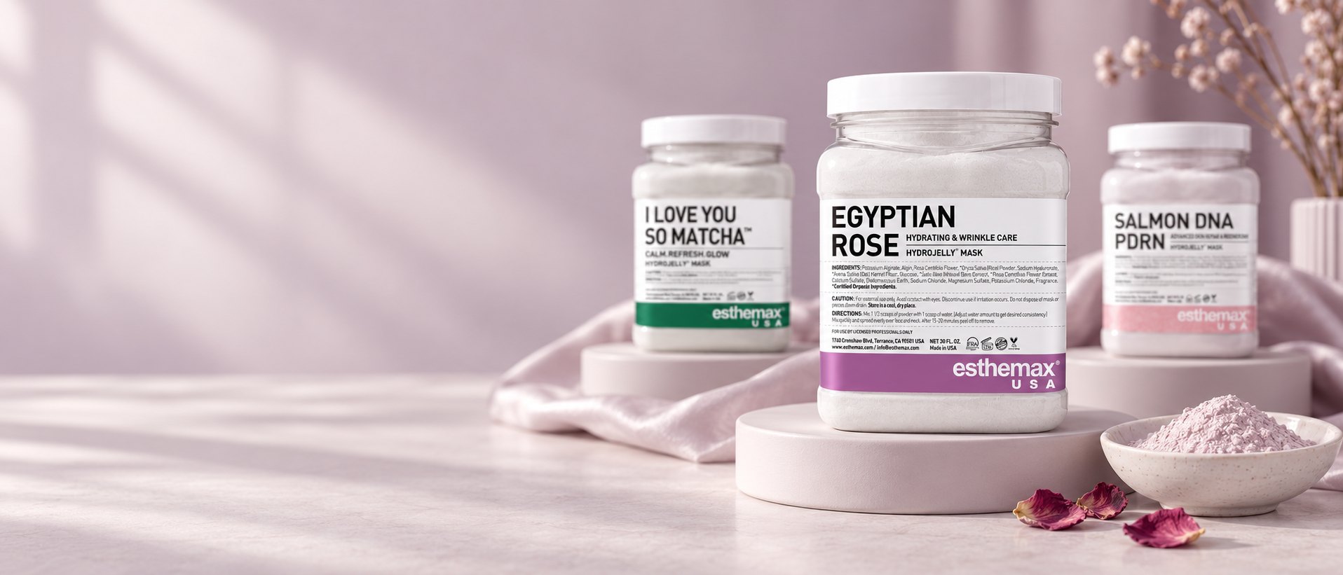 Egyptian Rose Hydrojelly jar